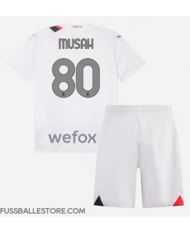 Günstige AC Milan Yunus Musah #80 Auswärts Trikotsatzt Kinder 2023-24 Kurzarm (+ Kurze Hosen)